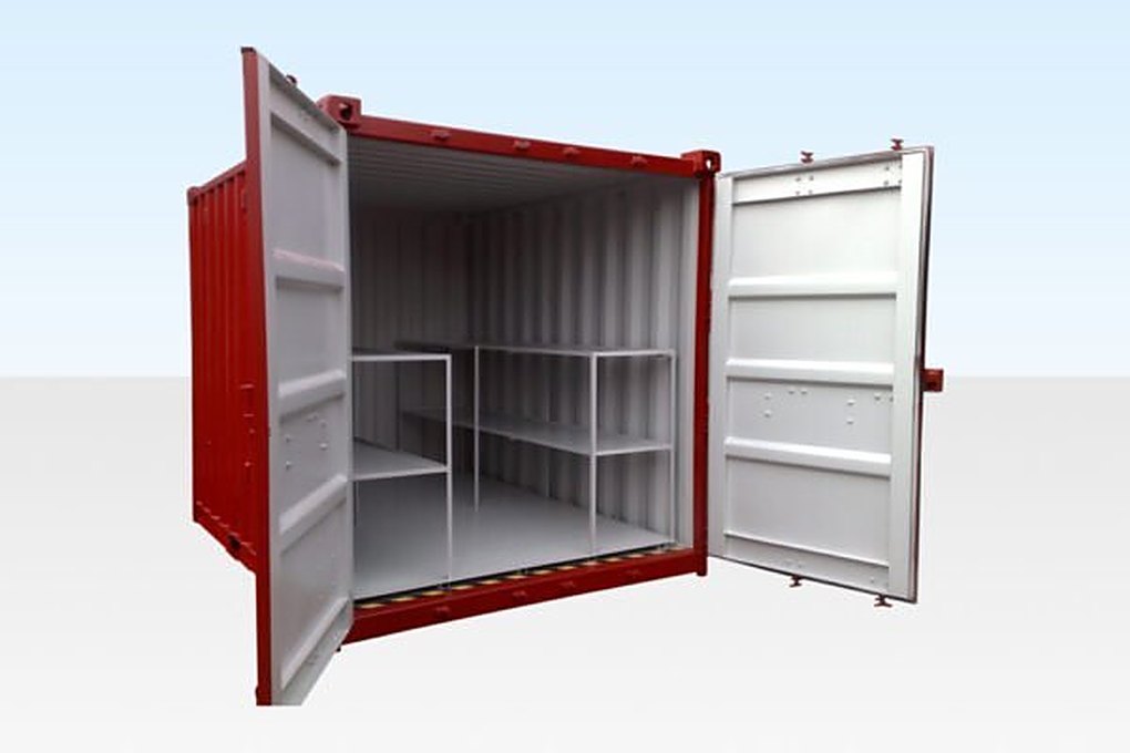 10Ft X 8Ft Flat Floor Bunded Store โ Used