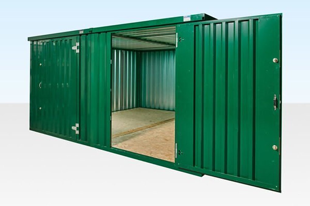 3M X 4.2M Side Linked Flat Pack Container Bundle (Powder Coated) โ Used
