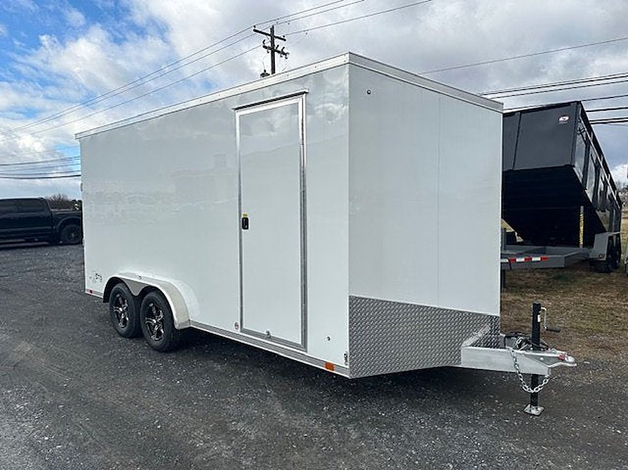 ATC 7.5 x 16 Aluminum Enclosed Cargo Trailer – Spoiler – Used