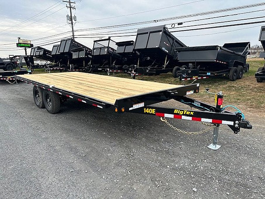 Big Tex 8.5 X 20 Deckover Equipment Trailer โ Flat Deck โ Used