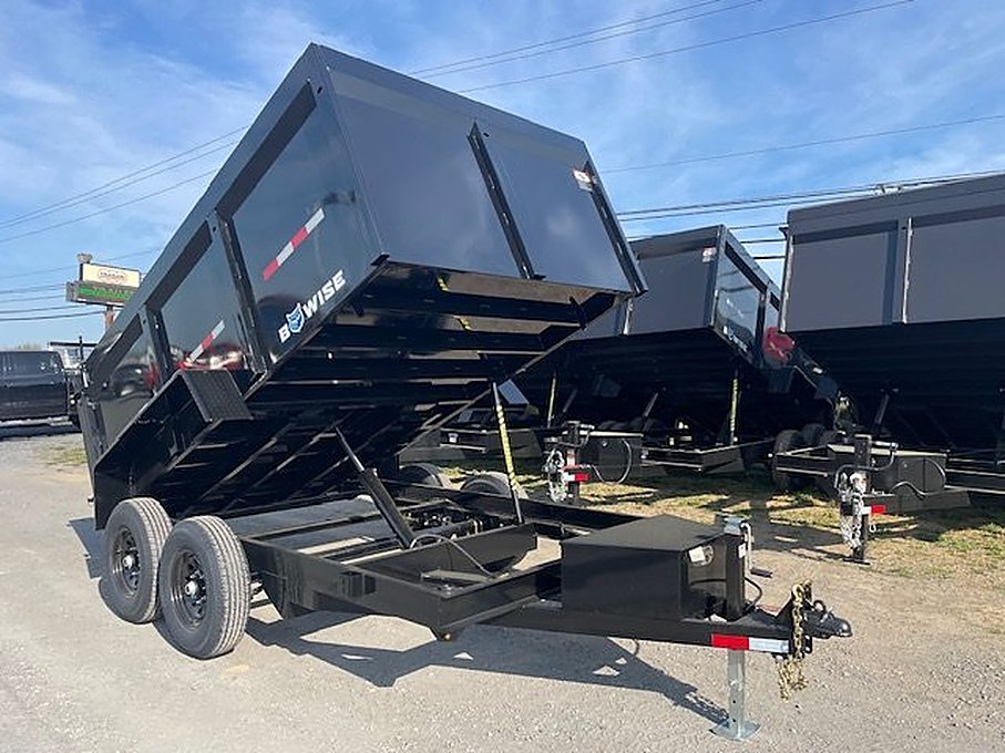 BWise 7 x 12 High Side Dump Trailer โ Barn Doors โ Used