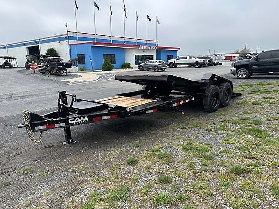 CAM Superline 7 x 21 Heavy Duty Split-Tilt Trailer – Extra Wide Deck – Used