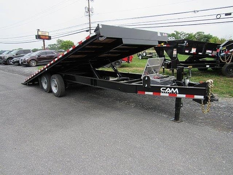 CAM Superline 8 x 22 Deckover Equipment Tilt Trailer โ 8K Axles โ Used