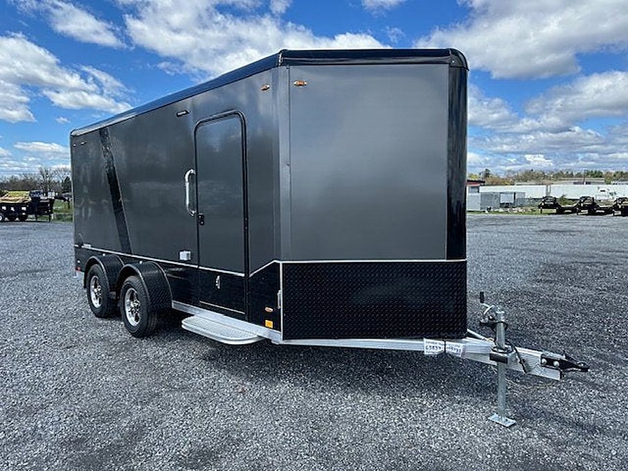 Legend 7 x 16 Aluminum Enclosed Cargo Trailer – Deluxe Series – Used