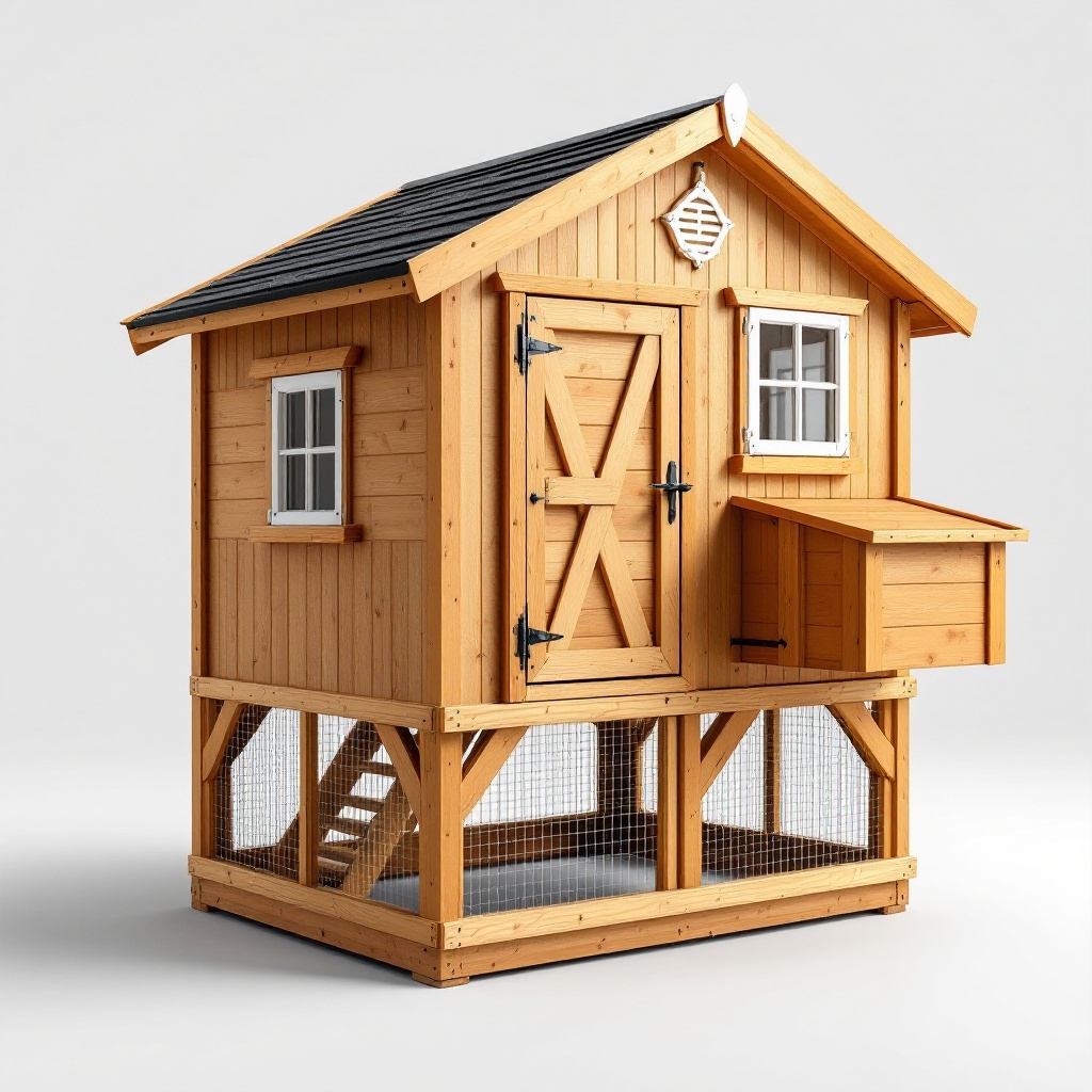 OverEZ Large Chicken Coop, 8-10 Hens