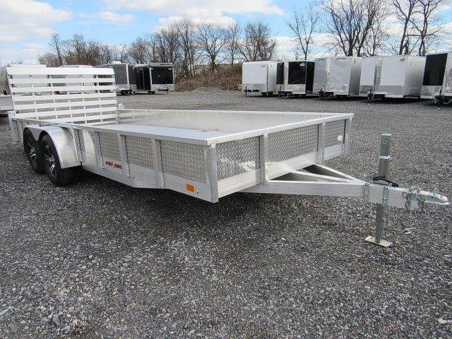 Sport Haven 7×18 Aluminum Landscape Trailer: Heavy Duty Ramp – Used
